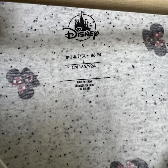 Disney Parks Minnie Mouse Hat Graphic Short Sleeve T Shirt Size Small Gray - Picture 2 of 4